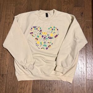 Mickey Mouse Magical Sweatshirt - Gildan 2xl - Sand - Perfect for Disney
